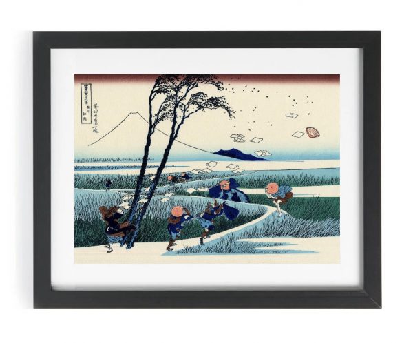 Ejiri in the Suruga Province Hokusai Japanese Woodblock Print