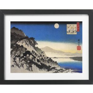 Hiroshige Full Moon Over a Mountain