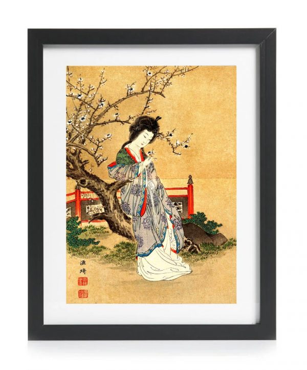 Japanese Art Print Geisha After Genki