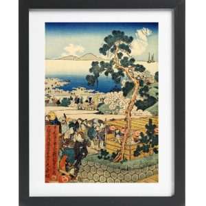 Japanese Art Print View of Mount Tempō in Osaka Naniwa Tempōzan fukei 3 by Hasegawa Sadamasu