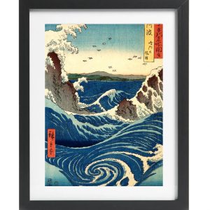 Japanese Art Print Whirlpool Awa Province by Ando Utagawa Hiroshige