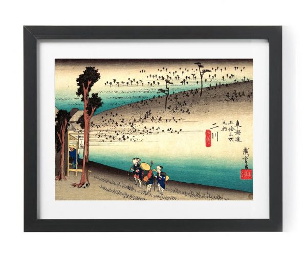 Japanese Art Print by Ando Utagawa Hiroshige Futagawa Saru ga Baba
