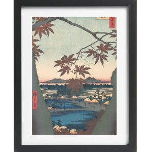 Japanese Art Print by Utagawa Hiroshige Maples at Mama