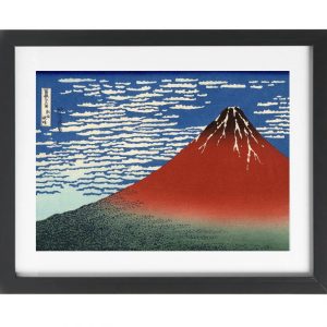 Japanese Print mount Fuji Print Hiroshige Red Fuji Southern Wind Clear Morning